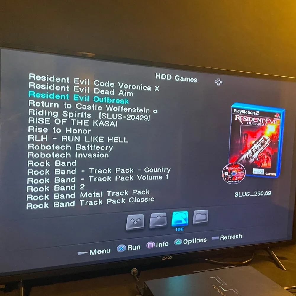 Playstation 2 Ps2 4TB Drive, Red Wireless Controllers, Games, Hdmi With Accessor